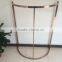 Rose Gold steel clothing display rack/good quanlity steel display