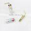 New 24K Gold For Nakamichi Speaker Pin Angel 2mm Banana Bend Plugs Speaker wire Screw Lock Connector