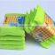 Set Of 4PCS Green Color Combo Nylon Mesh And Microfiber Sponge Scouring Pad