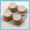 4 Cavity Roundness Shape Silicone Cake Mold