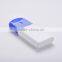 Portable bule and white color 20ml credit card sprayer bottle