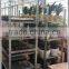 Greenhouse and garden mobile flower shelf rack
