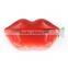 5 oz red lips stainless steel hip flask
