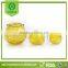 halloween theme pumpkin glass candle holder with handle