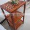 Clothing or bag shoes store movable wood table top product display shelf showcase