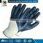 Blue cheap recycled cotton lined industrial latex gloves