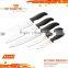 A3395-b Special Design Air-flow Dots Stamped 5pcs Stainless Steel Knife Set