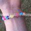 New arrive fashion kids bead bracelets colorful acrylic bracelets