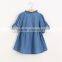 2016 autumn baby denim dress for sweet girls