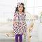 2017 New Spring Children Boutique Clothing Baby Frock Designs Half Sleeves Evening Dress With Headband
