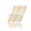 3 MM 7 Pieces Semanario Three Tone Plated Bangles