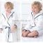 2015 Latest Fashion Designs Terry Bath Robe Cotton Long Sleeve White Robe Embroidered Kimono Bathrobe Children