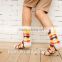 New Fashion Men's White and Black Socks Novelty Stripes Grid Short Sock Winter Autumn Men 100 Cotton In Tubes Socks