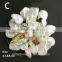 Handmade multi layer organic natural freshwater pearls flower brooch wholesale