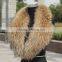 Myfur 2016 Wholesale Colorful Raccoon Fur Hood Trim Detachable Collars/Scarf 100cm*18cm