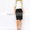 Fashion Ladies Office Uniform Design Tie Waist Pencil Skirt