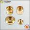 Custom CNC Brass Turning Parts , Central Machinery Parts With Polished Finish