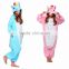 Promotional halloweenn costumes animal unicorn inflatable costume onesie pajamas