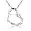 Delicate Zircon 925 Silver Pendant Necklace Jewelry