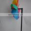 Garden wooden pole windmill decoration for kids toy