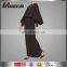 Muslim Women Black Cape Long Sleeves Fashion Maxi Dress Islamic Wear For Ladies