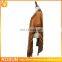Open Front Striped And Fringed Hem Women Cape Sweater