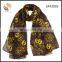 fashion lady chevron skull printed scarf wholesale