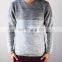 Wool Knit With V NECK Sweater for Men Speckle Shadow