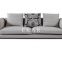 New Modern Design Grey Linen Fabric Soft Feather Furniture Living Room Sofa Set