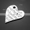 wholesale heart shape pendant alloy pendant inner wear accessories