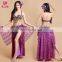 Indian beaded sexy bellydance costumes bra and belt and skirt set