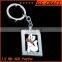 promotional logo embossed with color filled live animal keychain
