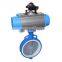 Soft sealing EPDM Temperature 120 degree Flange End Butterfly Valve With Handle
