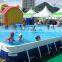 Commercial Portable PVC Inflatable Water Pool Rectangular Metal Frame Swimming Pool for Sale