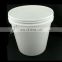 Food Grade White Round Plastic Pail Bucket For Packaging