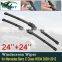 for Mercedes Benz C Class W204 2009~2012 Front Windscreen Windshield Wipers Car Wiper Blade Car Accessories Stickers