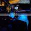 4x12LED Car Atmosphere Lamp Foot Lamp With Cigarette Lighter Remote Control/Multiple Modes AUTO RGB Strip Ambient Light