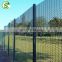 PVC coated 4mm wire mesh 8ft height anti-climb clearvu fencing for photovoltaic power station