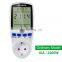 EU Standard Smart Home Plug Socket Power Meter Energy Voltage Amps Electricity Usage Watt Monitor