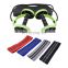 Custom Ab Roller Wheel Resistance Bands Set Group Abdominal Wheel With Pull Rope Home Exercise