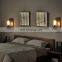 Tonghua Vintage LED Decor Wall  Lamp Clear Glass Shell Black Metal Home Pub Coffee Retro Light