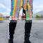 New colorful reflective trousers Europe and the United States casual plus size hip-hop trousers colorful reflective pants