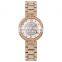 Skmei 1739 Diamond Women Quartz Watches Stainless Steel Strap Waterproof Wristwatch