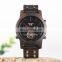 Low Moq Custom Your Own Logo BOBO BIRD Wooden Watch Personalize Name Chronograph wristwatch men Watch