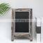A-frame Chalkboard Menu 2-Sided Torched Wood A-Frame Chalkboard Sign Sidewalk Cafe Menu Sandwich Board