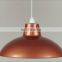 copper color round pendant lamp
