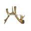 Handmade Deer Antler Christmas Candle Holder Hot Sale Antique Gold Polished Antler Candle Stick Holder