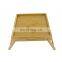 Adjustable Foldable Bamboo Laptop Desk Table Portable Breakfast Serving Bed Tray Folding Leg