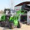 ZL08 4X4 wheel drive CE  NEW design 0.8ton front Wheel Loader 908/joystick/quick hitch front Wheel Loader
