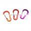 Wholesale Colorful 62 mm D Shape Aluminum Hook Carabiner Clip Keychain Climbing Carabiner For Camping Hiking Outdoor Accessories